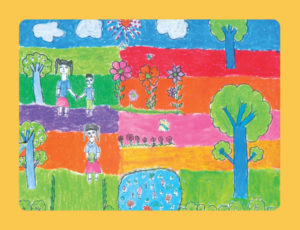 Smallartschool-postcard-angkorkrau-yellow